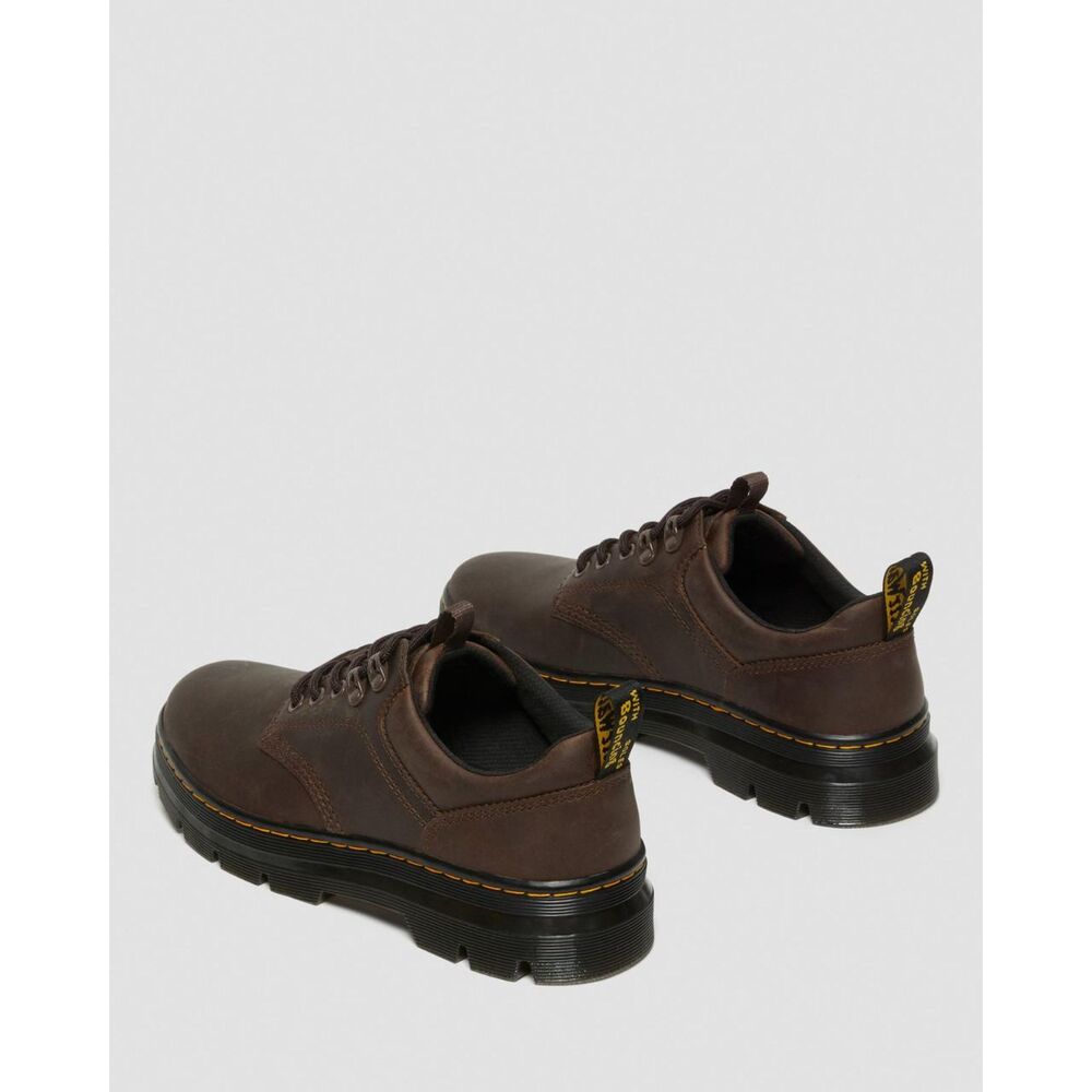 Dr. Marten's / Reeder Crazy Horse Leather Utility Shoes / Stylish Docs Lace Up - Picture 7 of 11